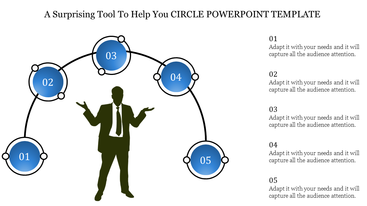 Free - Elegant Circle PowerPoint Template Presentation Themes